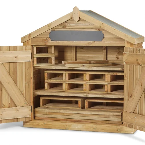 Loose Parts Lodge with Building Block Set (DR019) — Millhouse Educational Toys School