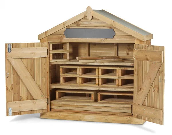 Loose Parts Lodge with Building Block Set (DR019) — Millhouse Educational Toys School