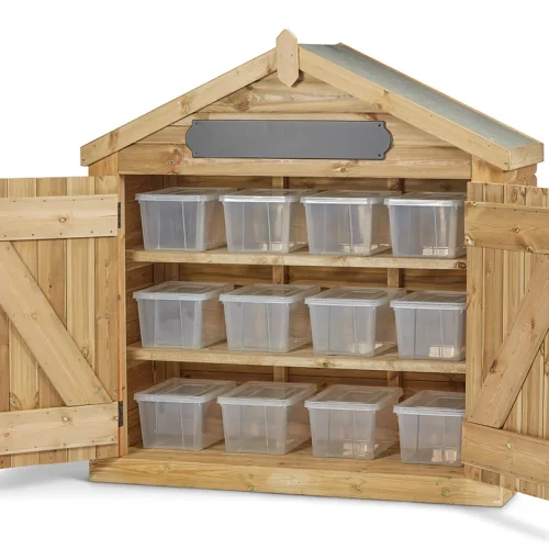 Loose Parts Set with 12 Clear Containers — Millhouse Educational Toys School