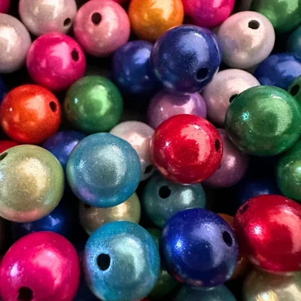 Magic Beads • 10mm • 50 pieces • Reflective Beads✓ 3D Illusion✓ Acrylic Beads✓ — Kiki-Ena Bastelmaterial Naturholz