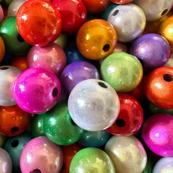Magic Beads • 12mm • 25 pieces • Reflective Beads✓ 3D Illusion✓ Acrylic Beads✓ — Kiki-Ena Bastelmaterial Naturholz