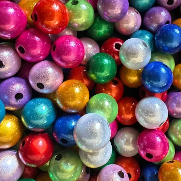Magic Beads • 8mm • 50 pieces • Reflective Beads✓ 3D Illusion✓ Acrylic Beads✓ — Kiki-Ena Bastelmaterial Naturholz