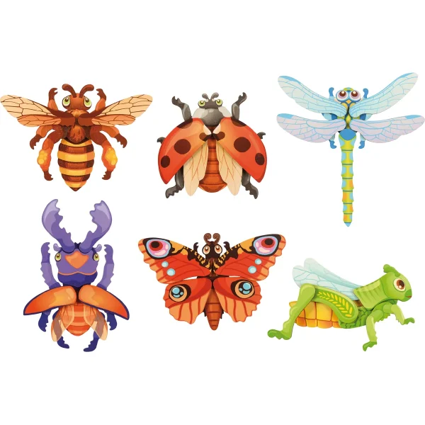 Magnetic Puzzle Insects 6-Piece Set — Eduplay Educational Toy for Nursery