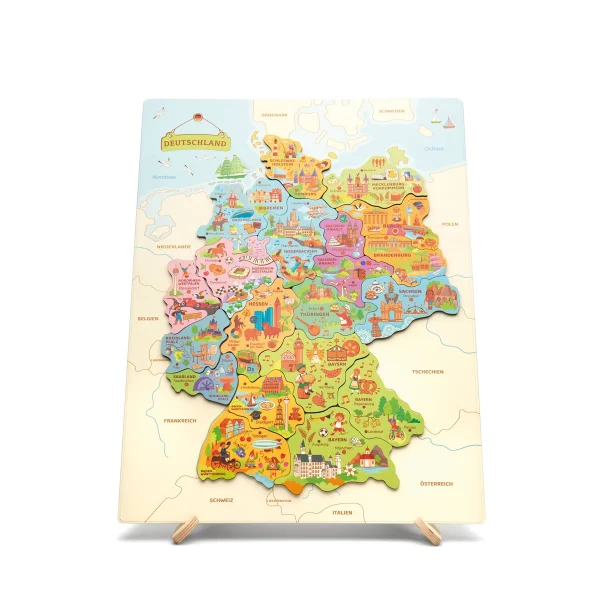Magnetic Puzzle Map of Germany — Eduplay Educational Toy for Nursery