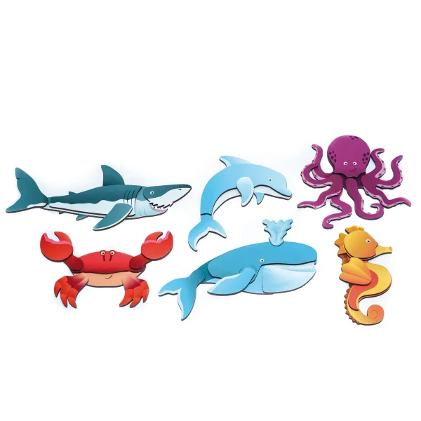 Magnetic Puzzle Sea Creatures Set of 6 — Eduplay educational toy