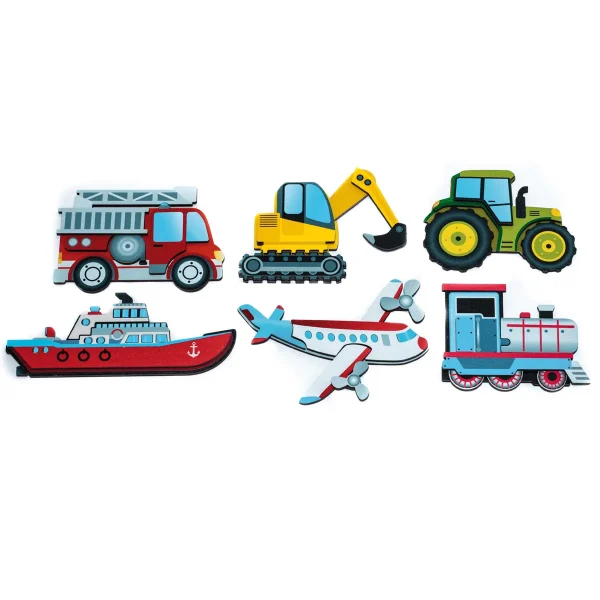 Magnetic Puzzle Transport Set of 6 — Eduplay educational toy