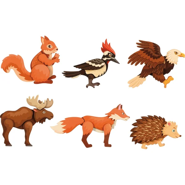 Magnetic Puzzle Forest 6-Piece Set — Eduplay Educational Toy for Nursery