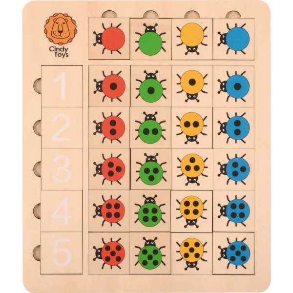 Ladybird Number Puzzle — Eduplay Educational Toy for Nursery