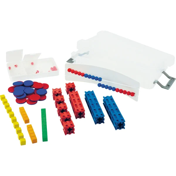 Maths Basic Set Plus Number Range to 20, 58-piece in Red-Blue Box — Eduplay educational toy