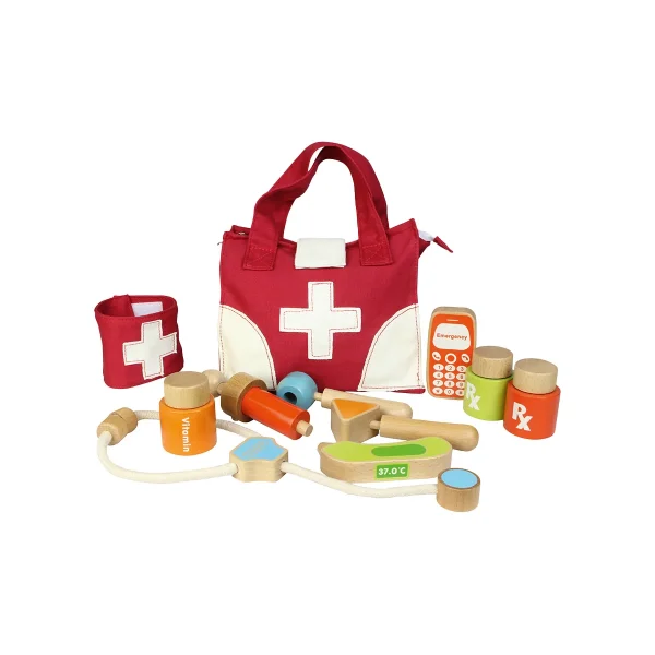 My First Doctor's Kit — Kiki-Ena Craft Material Natural Wood