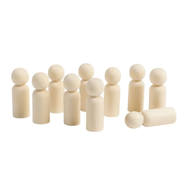 Wooden People 10-Piece Set Medium — Eduplay educational toy for nursery