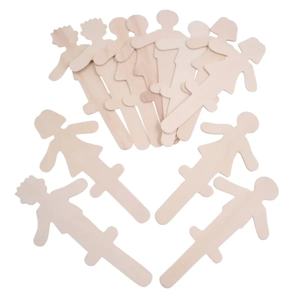 People Wooden Craft Sticks 12-Piece Set — Eduplay educational toy for nursery