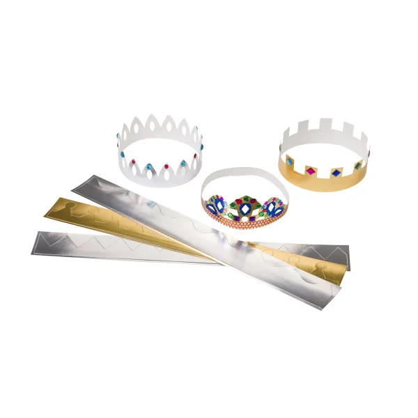 Metallic Crowns 12-Piece Set — Eduplay educational toy for nursery