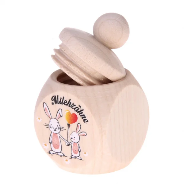 Bunny Baby Tooth Box — Kiki-Ena Natural Wood Craft Materials