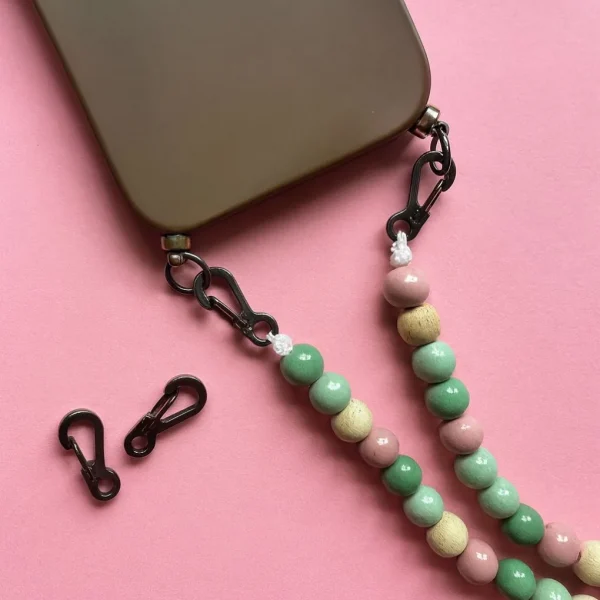 Mini Stainless Steel Carabiner • Gunmetal — Kiki-Ena Craft Materials Natural Wood