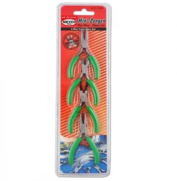 Mini Tweezers 4-piece Set — Kiki-Ena Craft Materials Natural Wood