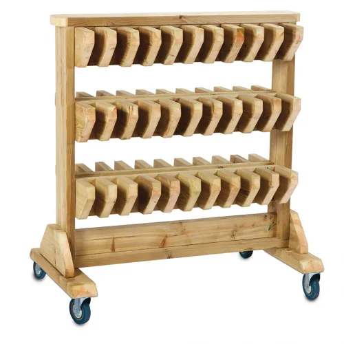 Mobile Double-Sided Wellies Storage — Millhouse Learning Toys School