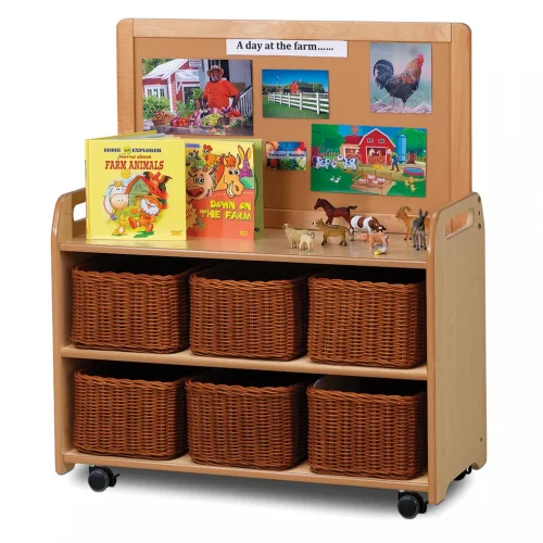 Mobile unit with top display and 6 baskets — Millhouse Educational Play School