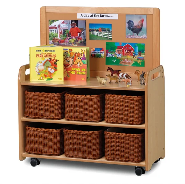 Mobile unit with top display and 6 baskets — Millhouse Educational Play School