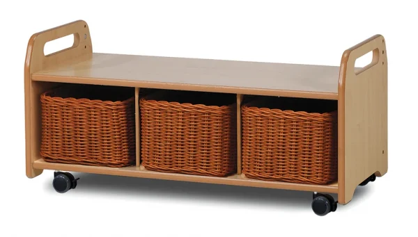 Mobile low-level unit with 3 baskets — Millhouse Educational Play School