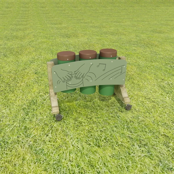Mobile Drums Congas — Kiki-Ena Craft Material Natural Wood