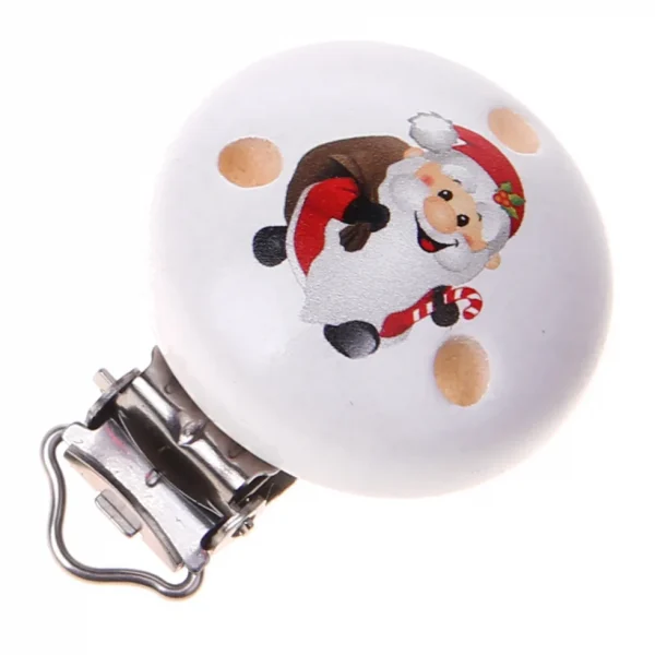 Motif Clip Father Christmas — Kiki-Ena Natural Wood Craft Material
