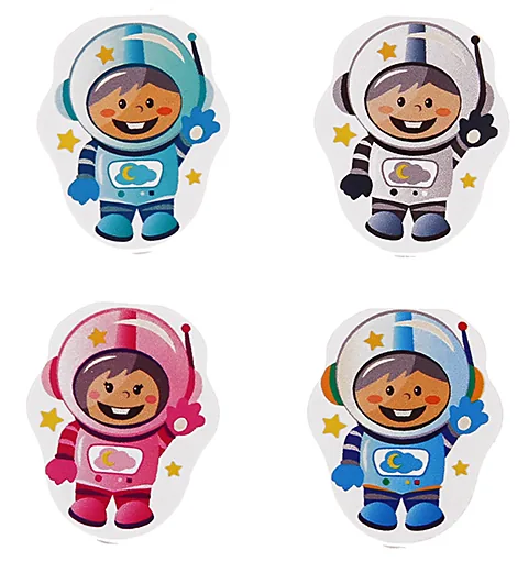 Astronaut Motif Bead — Kiki-Ena Natural Wood Craft Materials