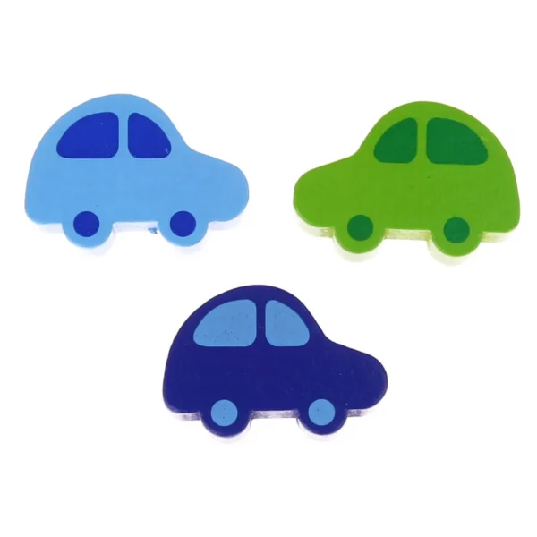 Car Motif Bead II — Kiki-Ena Natural Wood Craft Materials