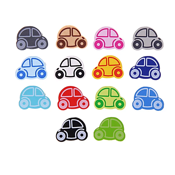 Mini car bead — Kiki-Ena natural wood craft supplies