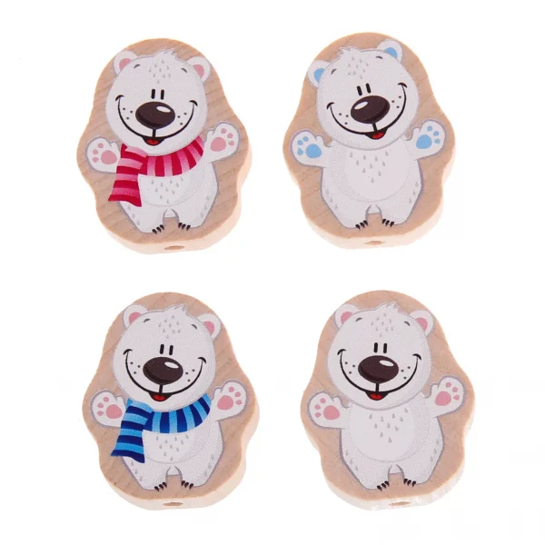 Polar Bear Motif Bead Natural