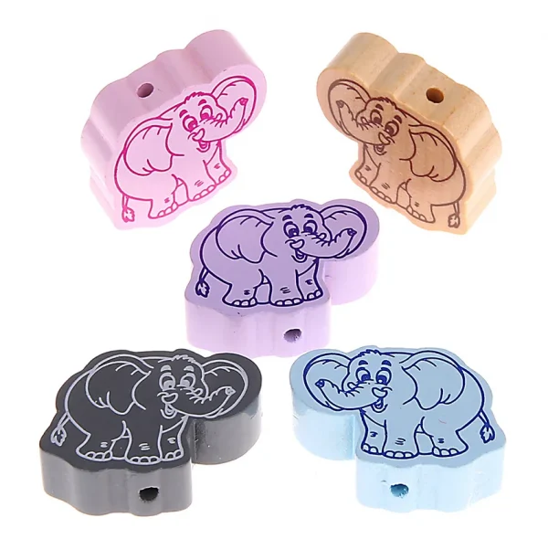 Elephant bead II — Kiki-Ena natural wood craft supplies