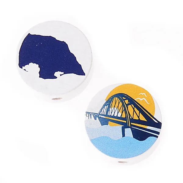 Motif Bead Fehmarn — Kiki-Ena Natural Wood Craft Materials