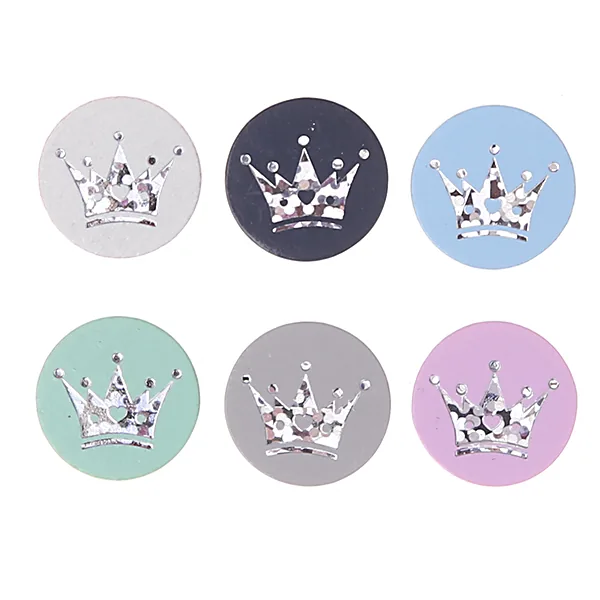 Glitter Crown Motif Bead