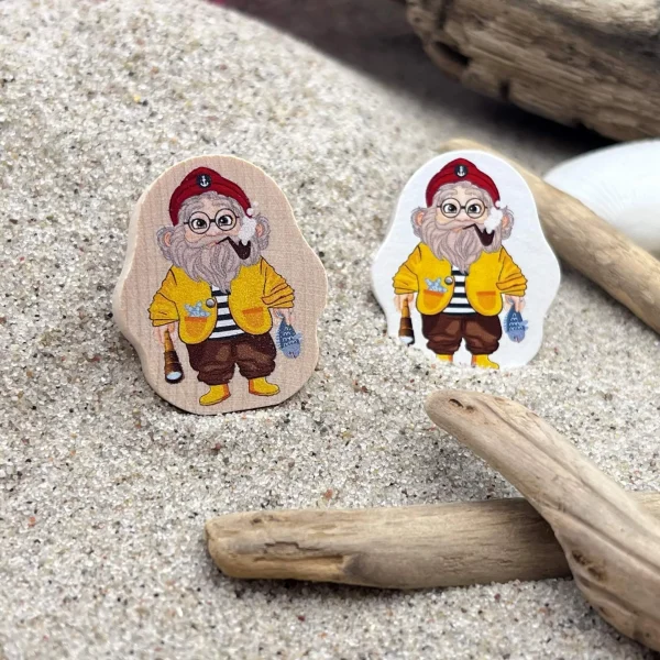 Motif Bead Klabautermann — Kiki-Ena Craft Material Natural Wood