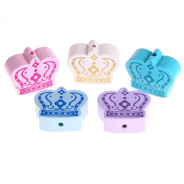 Royal Crown Charm Bead — Kiki-Ena Craft Materials Natural Wood