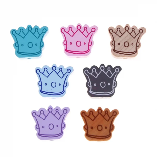 Motif Bead Crown II — Kiki-Ena Natural Wood Craft Materials