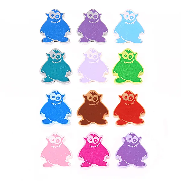 Motif Bead Little Monster — Kiki-Ena Natural Wood Craft Materials