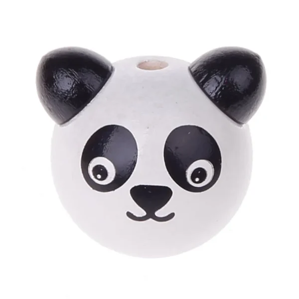 3D panda bead — Kiki-Ena natural wood craft supplies