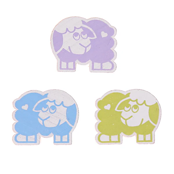 Sheep Feature Bead — Kiki-Ena Craft Materials Natural Wood