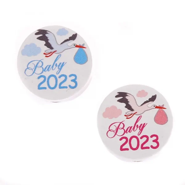 Baby Disc Charm Bead 2023 — Kiki-Ena Craft Materials Natural Wood