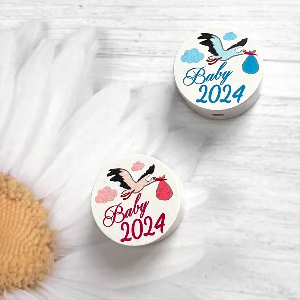 Motif Bead Disc Baby 2024 — Kiki-Ena Craft Materials Natural Wood