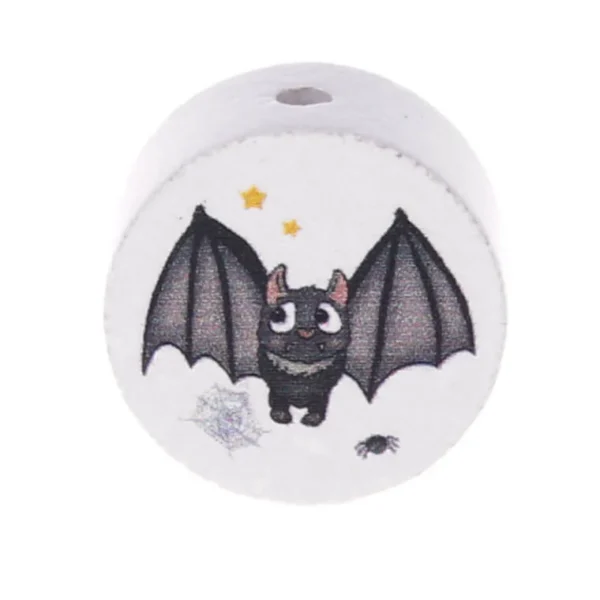 Motif Bead Disc Bat — Kiki-Ena Natural Wood Craft Materials