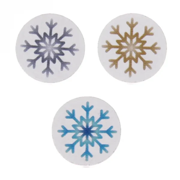Focal Bead Disc Snowflake — Kiki-Ena Natural Wood Craft Materials