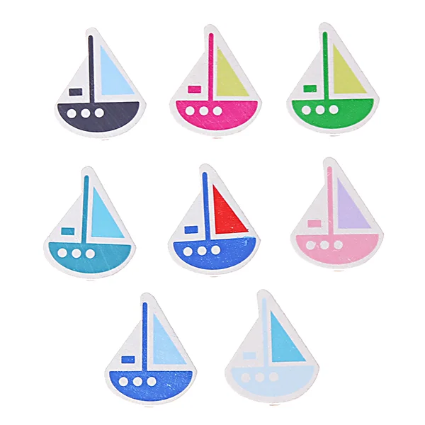 Boat bead — Kiki-Ena natural wood craft materials