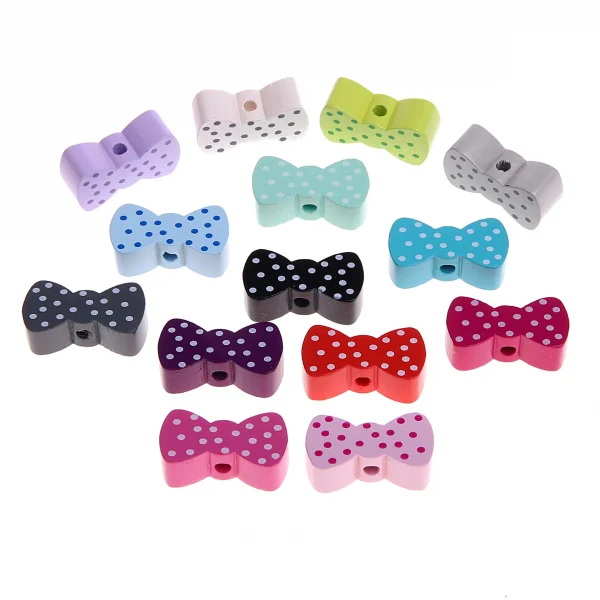Motif Bead Bow — Kiki-Ena Natural Wood Craft Materials