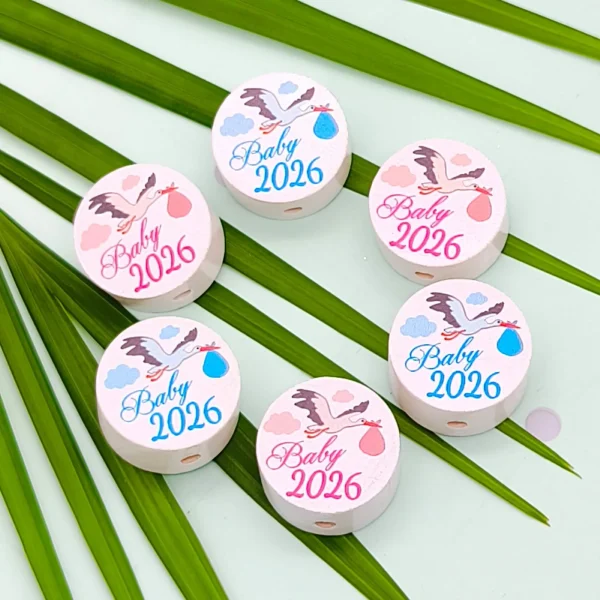 Motif disc Baby 2026 — Kiki-Ena Craft Materials Natural wood
