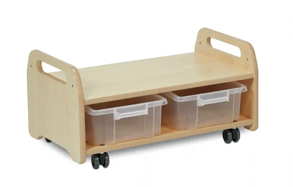 Low Easel Stand/Storage Trolley (2 Stations) — Millhouse Educational Toys School
