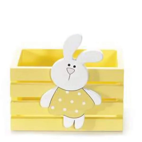 Easter Basket 'Yellow' SALE — Kiki-Ena Craft Materials Natural Wood