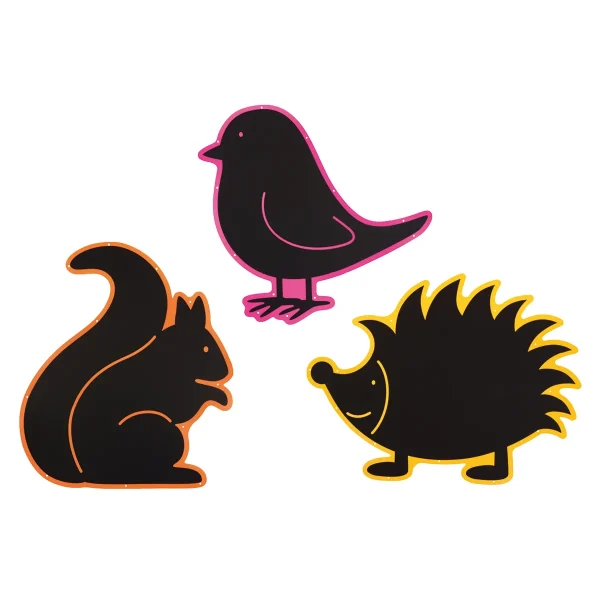 Outdoor Boards Squirrel Bird Hedgehog 3-Piece Set — Eduplay Learning Toy Nursery