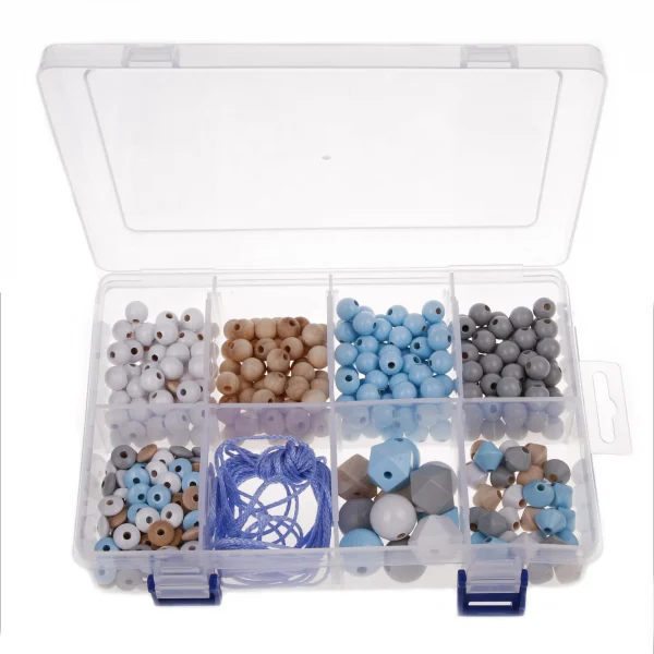 Blue-Grey Mix Bead Box